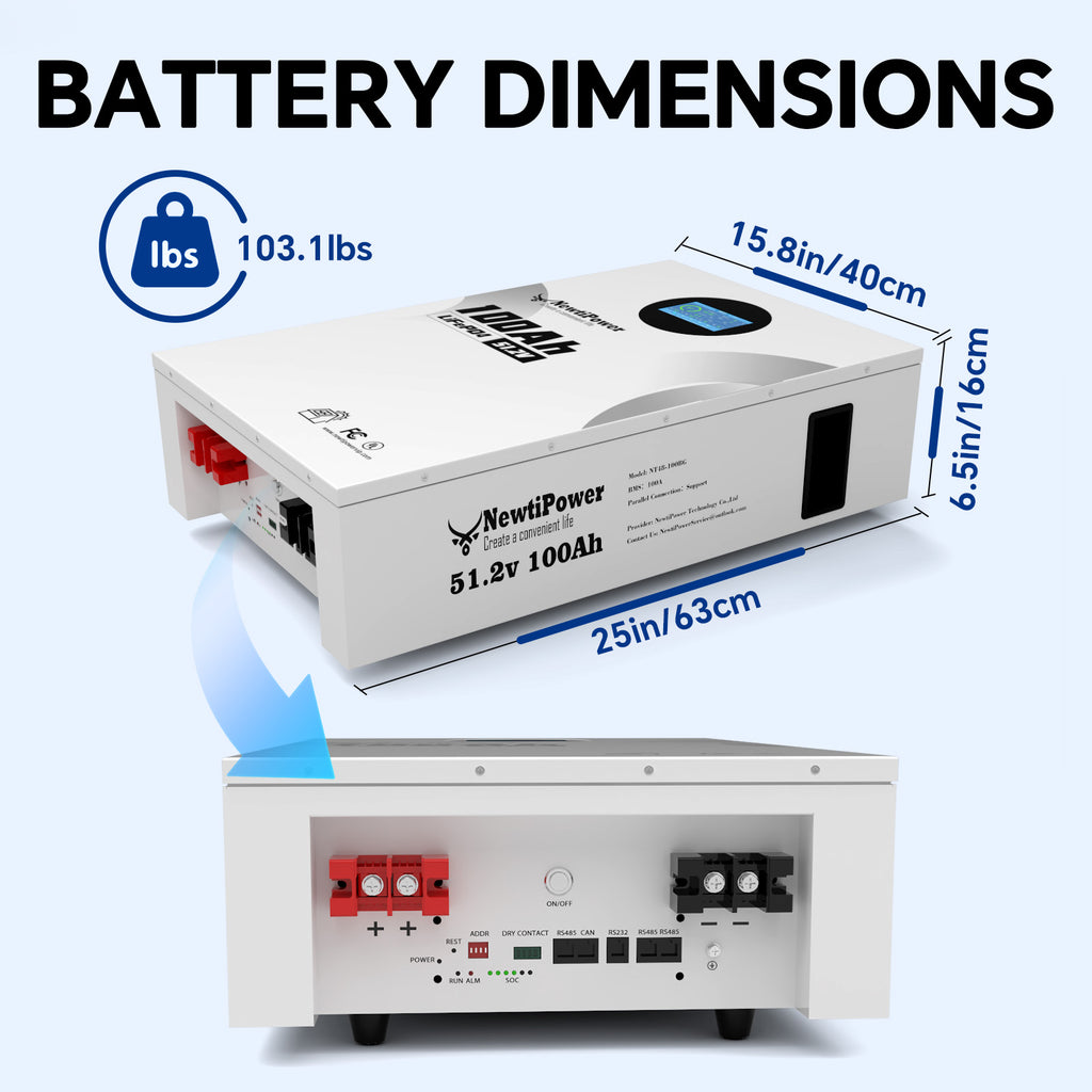 NT51.2V-100BG Wall Mounted Lithium Battery
