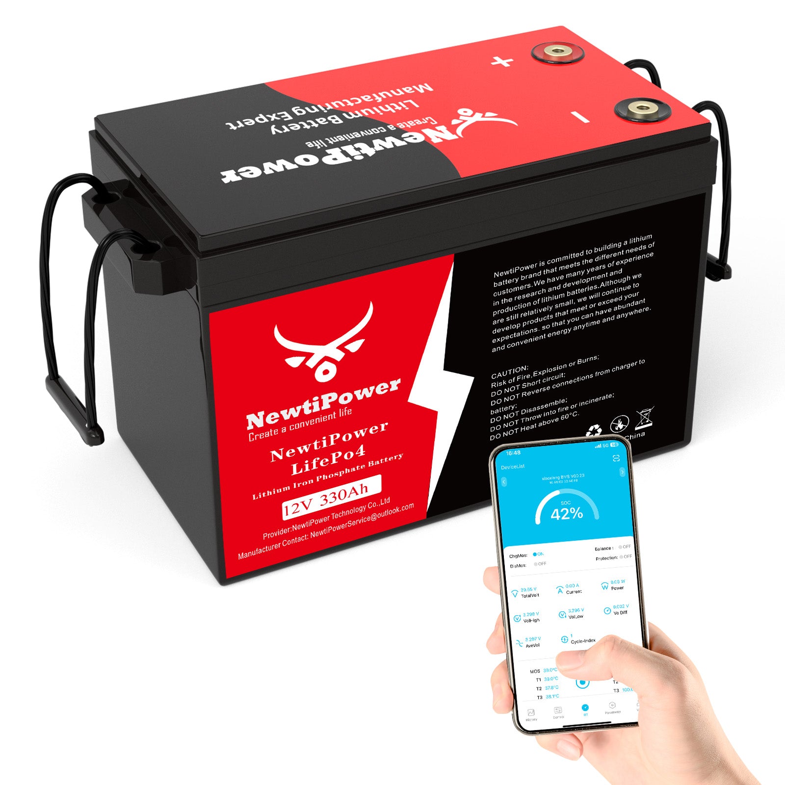 12V Lithium Battery NT12-330BLU