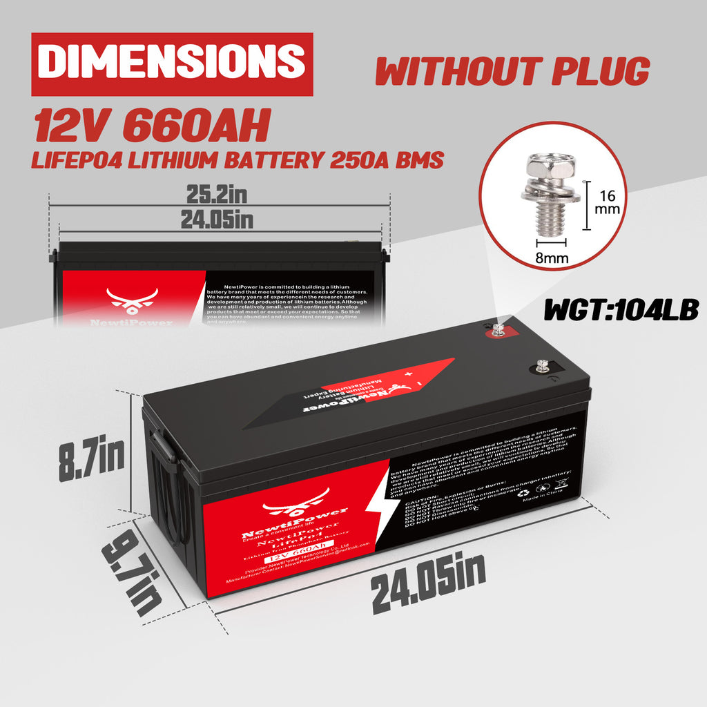 12V Lithium Battery NT12-660BLU