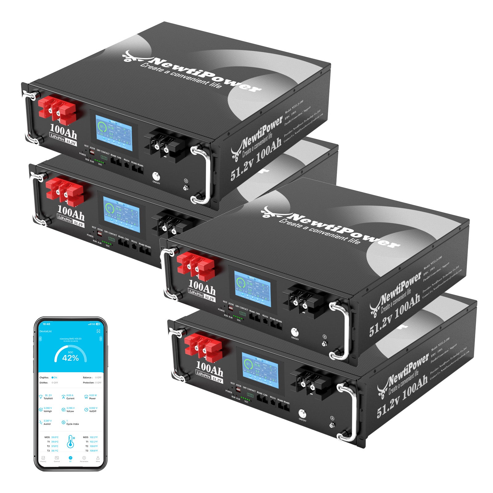 NT51.2V-100RS Lithium Battery