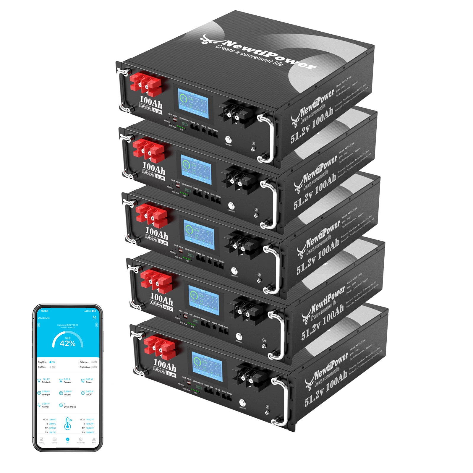 NT51.2V-100RS Lithium Battery