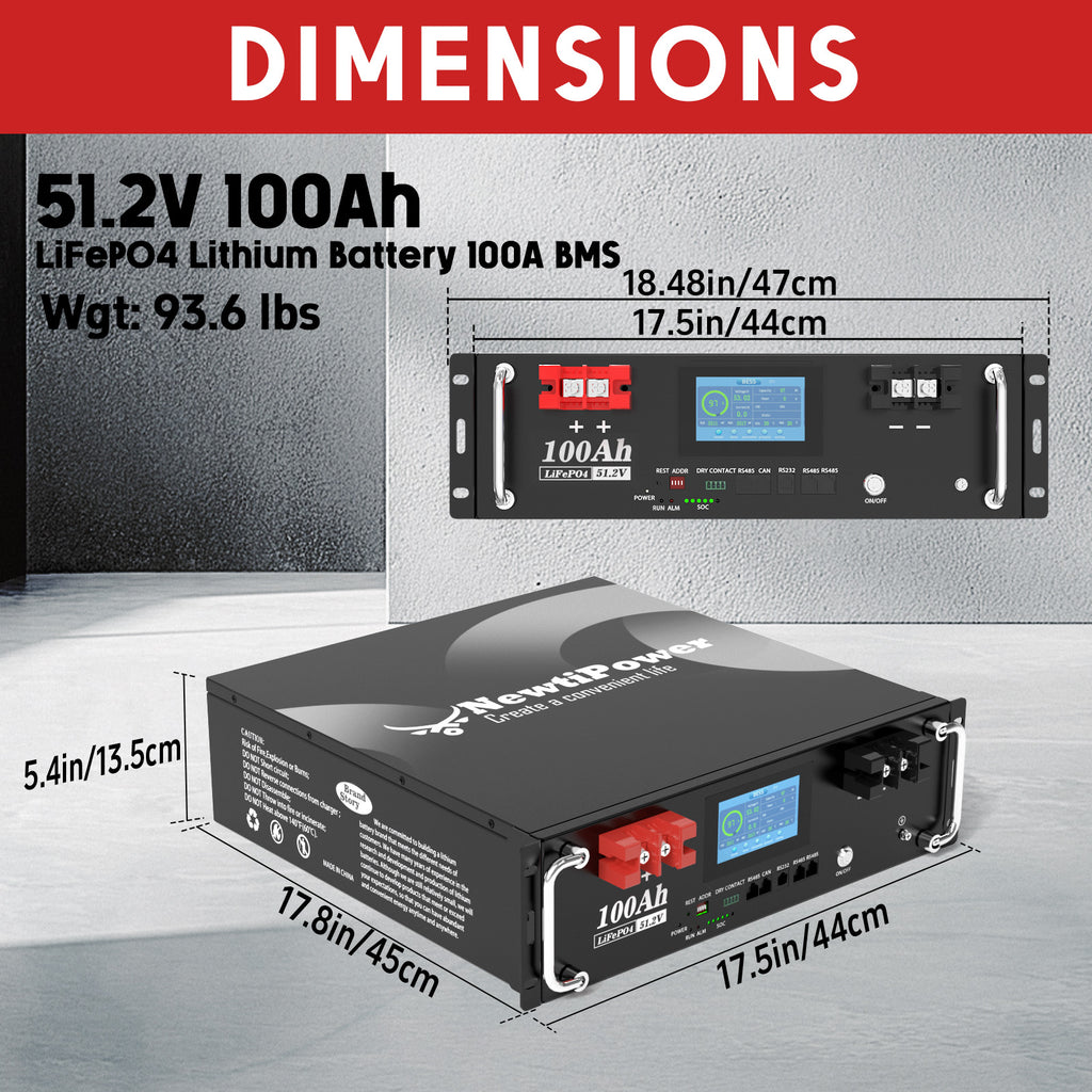 NT51.2V-100RS Lithium Battery