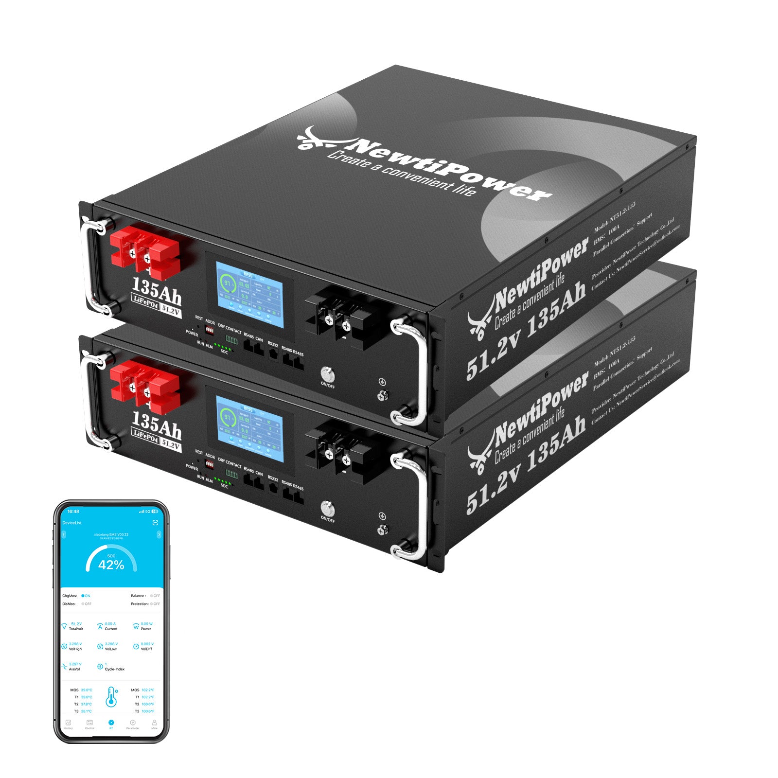 NT51.2V-135RS Lithium Battery