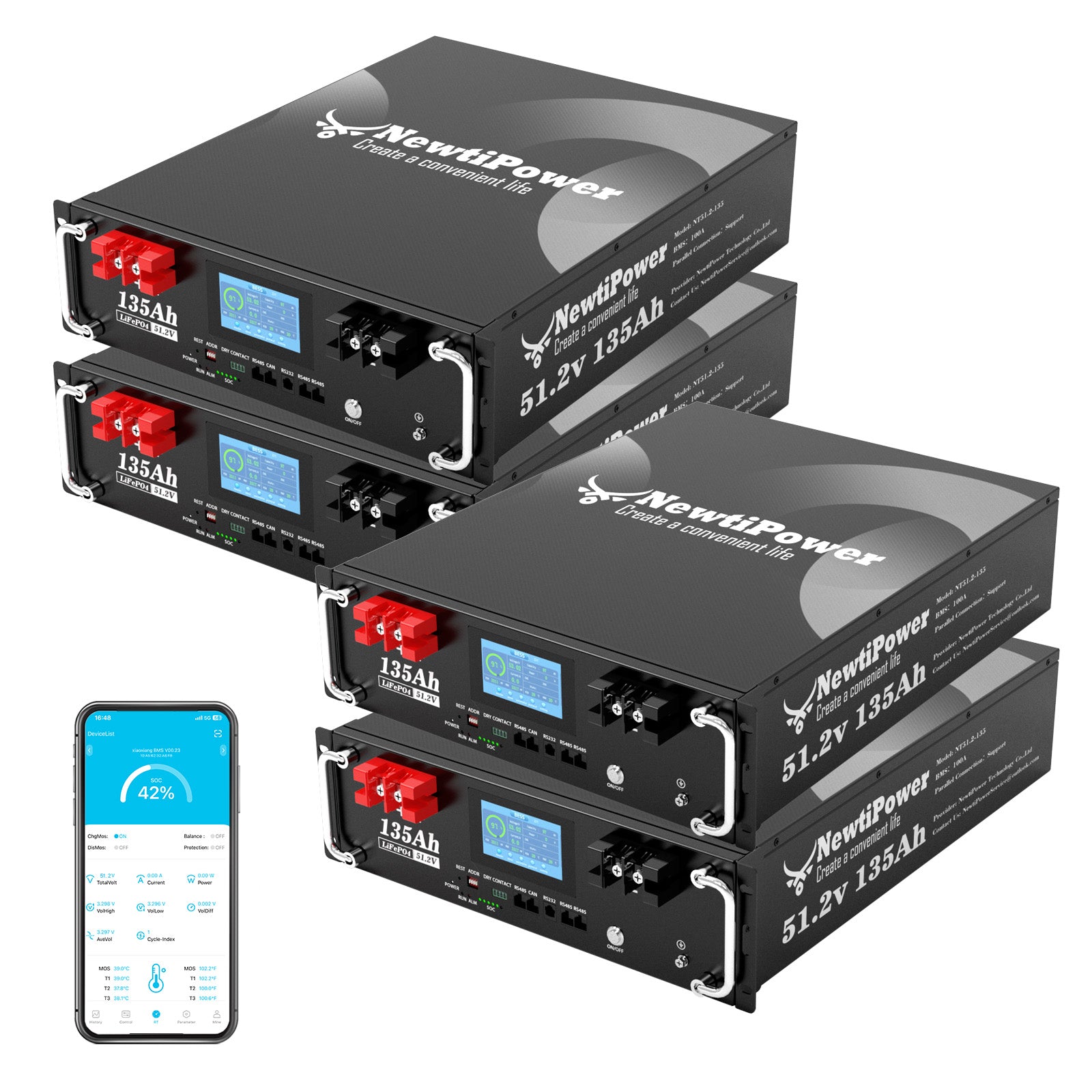 NT51.2V-135RS Lithium Battery