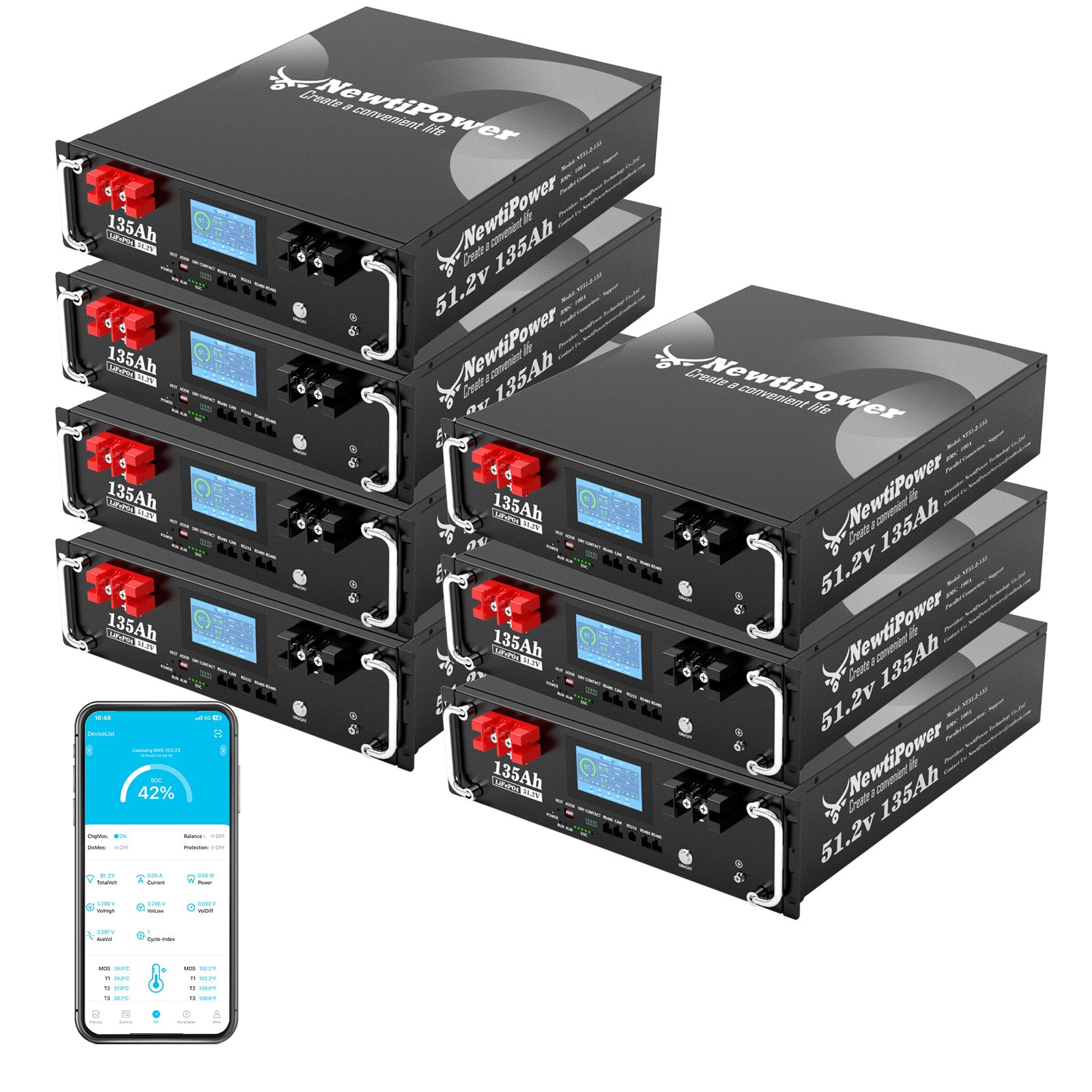 NT51.2V-135RS Lithium Battery