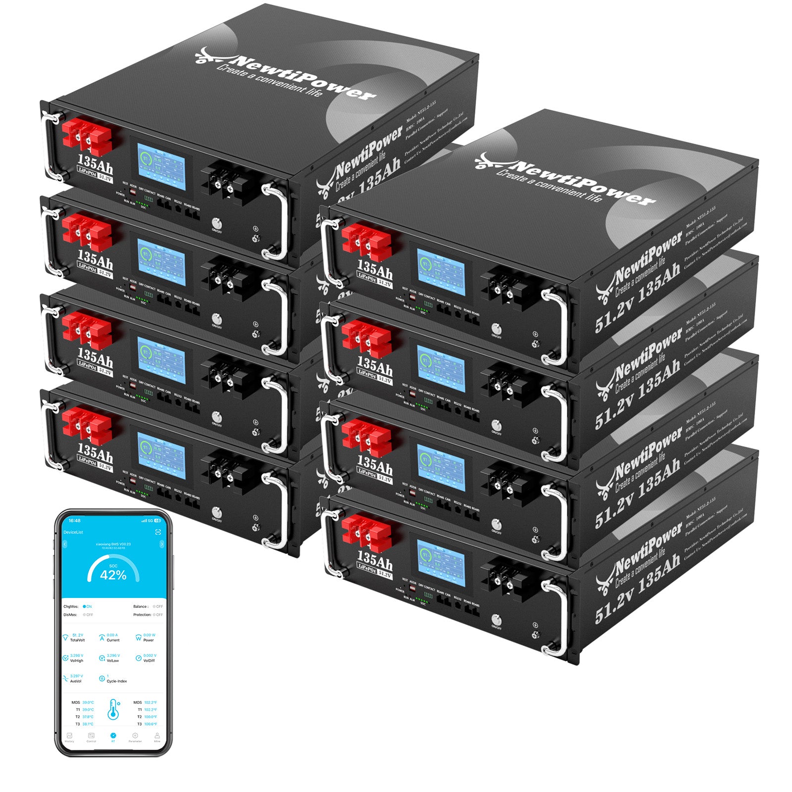 NT51.2V-135RS Lithium Battery